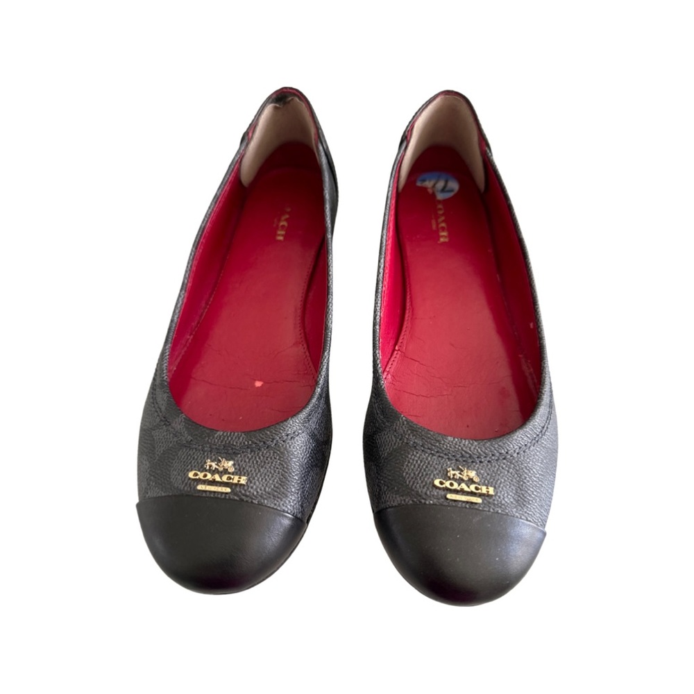 Coach Black Ballet Flats Gem